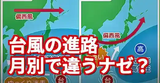 台風の進路が月別で違うのはなぜ？気象のプロ解説を紹介 (関連: 災害, 台風, 進路, 気象, 太平洋高気圧)