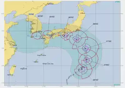 台風 米軍予報の秘密！JTWC進路図の危険な見落とし9選⚠️のメイン画像 (関連: 災害, 社会, 科学, 台風, 米軍)